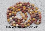 GMN467 Hand-knotted 8mm, 10mm mookaite 108 beads mala necklaces