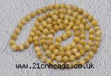 GMN491 Hand-knotted 8mm, 10mm golden tiger eye 108 beads mala necklaces