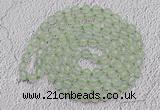 GMN516 Hand-knotted 8mm, 10mm prehnite 108 beads mala necklaces