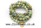 GMN7028 8mm australia chrysoprase 108 mala beads wrap bracelet necklace