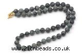GMN7631 18 - 36 inches 8mm, 10mm matte kambaba jasper beaded necklaces
