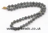 GMN7818 18 - 36 inches 8mm, 10mm round grade A labradorite beaded necklaces