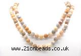 GMN8013 18 - 36 inches 8mm, 10mm yellow crazy lace agate 54, 108 beads mala necklaces