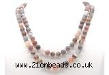 GMN8014 18 - 36 inches 8mm, 10mm Botswana agate 54, 108 beads mala necklaces