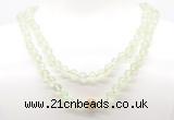 GMN8025 18 - 36 inches 8mm, 10mm prehnite 54, 108 beads mala necklaces