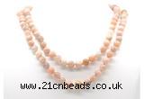 GMN8027 18 - 36 inches 8mm, 10mm sunstone 54, 108 beads mala necklaces