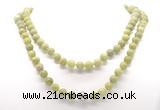 GMN8031 18 - 36 inches 8mm, 10mm China jade 54, 108 beads mala necklaces