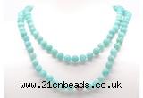 GMN8038 18 - 36 inches 8mm, 10mm amazonite 54, 108 beads mala necklaces