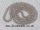 GMN902 Hand-knotted 8mm, 10mm matte grey agate 108 beads mala necklaces