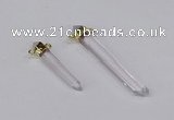 NGC1198 8*35mm - 10*60mm sticks white crystal connectors wholesale