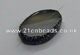 NGC1772 35*55mm - 40*60mm oval agate connectors wholesale