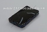 NGC1787 35*55mm - 40*60mm rectangle agate connectors wholesale