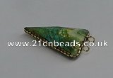 NGC1836 30*35mm - 30*40mm triangle agate connectors wholesale