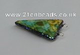 NGC1837 30*35mm - 30*40mm triangle agate connectors wholesale