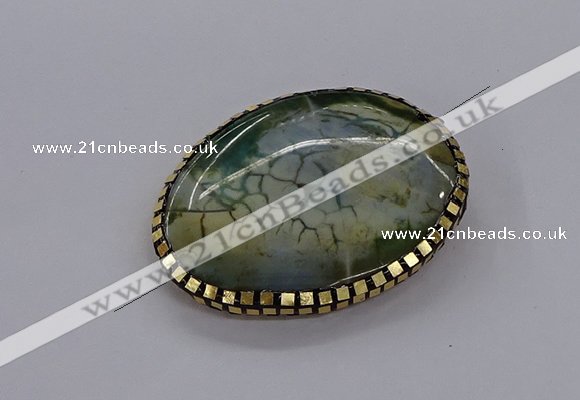 NGC1891 40*50mm - 45*55mm freeform agate gemstone connectors