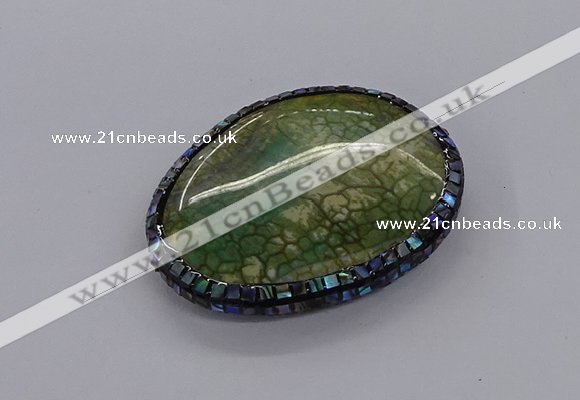 NGC1892 40*50mm - 45*55mm freeform agate gemstone connectors