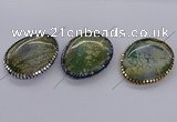 NGC1893 40*50mm - 45*55mm freeform agate gemstone connectors