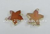 NGC293 24*26mm star agate gemstone connectors wholesale