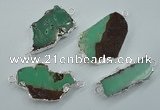 NGC38 25*35mm - 35*45mm freeform australia chrysoprase connectors