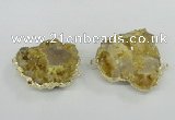 NGC441 25*35mm - 35*45mm freeform druzy agate gemstone connectors