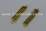 NGC5066 8*35mm - 10*40mm rectangle agate gemstone connectors