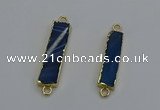 NGC5071 8*35mm - 10*40mm rectangle agate gemstone connectors