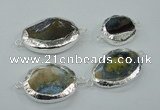 NGC51 25*30mm - 30*40mm freeform agate connectors