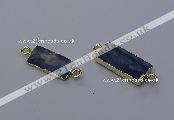 NGC5666 10*20mm - 11*22mm rectangle blue kyanite connectors