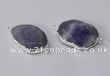 NGC576 18*25mm - 22*30mm freeform agate gemstone connectors