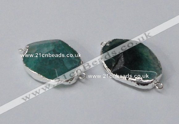 NGC579 18*25mm - 22*30mm freeform agate gemstone connectors