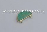 NGC5908 13*26mm moon amazonite gemstone connectors wholesale