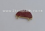 NGC5913 13*26mm moon mookaite gemstone connectors wholesale