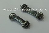 NGC6516 13*40mm hematite connectors wholesale