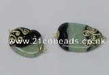 NGC658 20*30mm - 30*40mm freeform druzy agate connectors wholesale