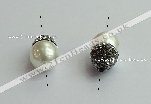 NGC6616 12*22mm - 13*20mm teardrop shell pearl connectors