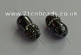 NGC6644 10*22mm teardrop hematite connectors wholesale