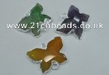 NGC70 22*30mm carved butterfly agate connectors wholesale