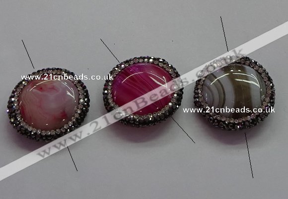 NGC7515 26mm - 28mm coin agate connectors wholesale