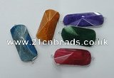 NGC87 25*45mm - 22*55mm agate gemstone connectors wholesale