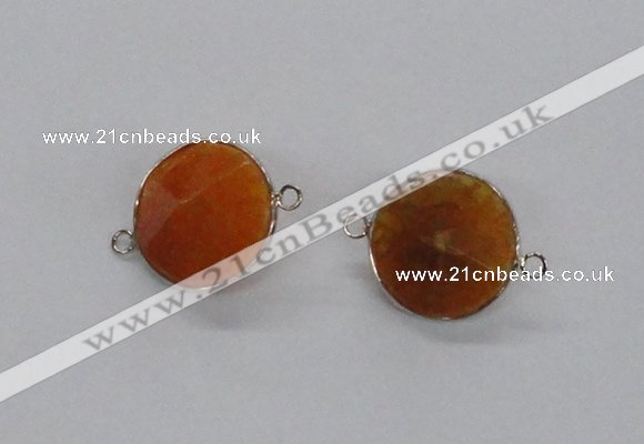 NGC876 15*20mm bicone agate gemstone connectors wholesale