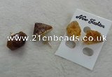 NGE135 12*14mm - 13*18mm nuggets citrine gemstone earrings
