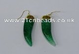 NGE231 10*40mm - 12*45mm oxhorn agate gemstone earrings wholesale