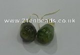 NGE238 15*20mm teardrop agate gemstone earrings wholesale