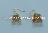 NGE354 10*14mm - 12*16mm butterfly druzy agate earrings wholesale