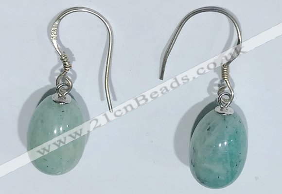 NGE418 10*14mm teardrop amazonite earrings wholesale