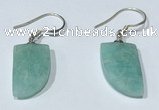 NGE424 10*15mm horn-shaped amazonite earrings wholesale