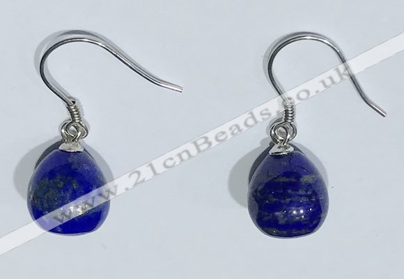 NGE426 10*10mm teardrop lapis lazuli earrings wholesale