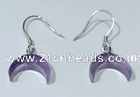 NGE432 10*14mm moon-shaped amethyst earrings wholesale