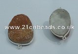 NGP1040 20*30mm - 25*35mm freeform druzy agate beads pendant