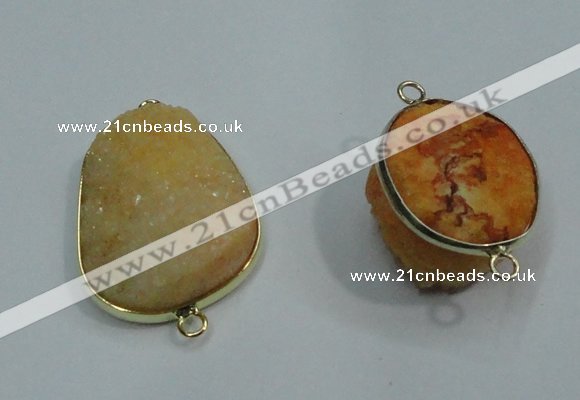 NGP1052 20*30mm - 25*35mm freeform druzy agate beads pendant